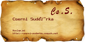 Cserni Sudárka névjegykártya